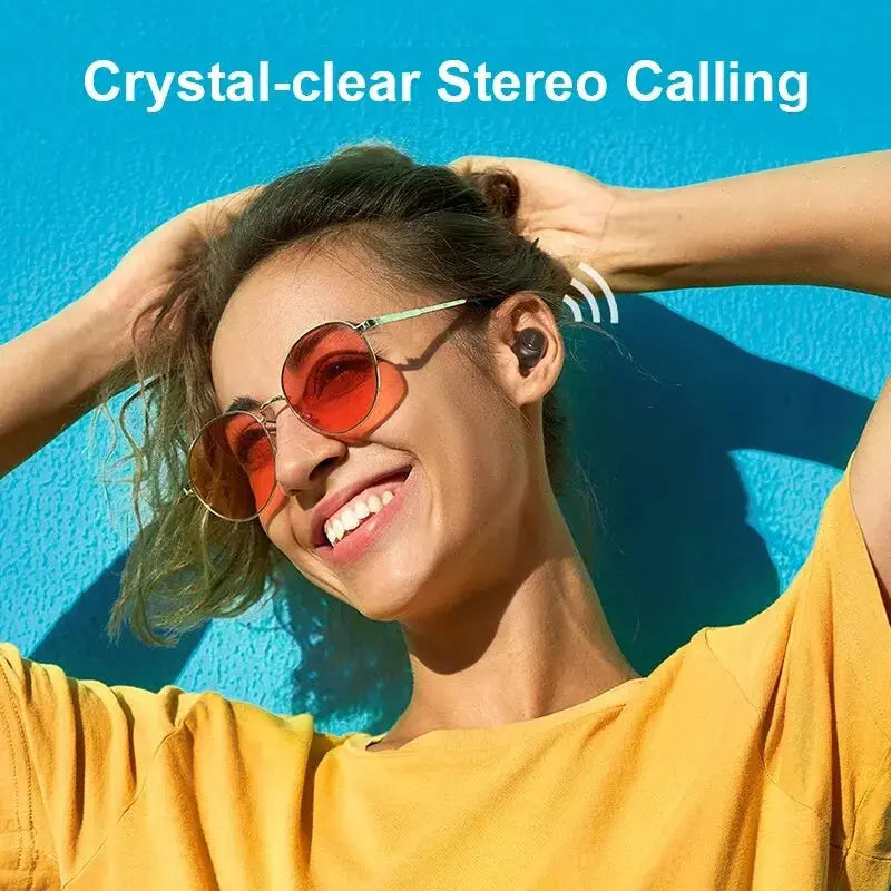 True Wireless Earphones 3D Stereo TWS Earbuds with Dual Microphones Bluetooth 5.0 Headset HD Call Hifi Earphones - Raffiniertedinge True Wireless Earphones 3D Stereo TWS Earbuds with Dual Microphones Bluetooth 5.0 Headset HD Call Hifi Earphones - Raffiniertedinge